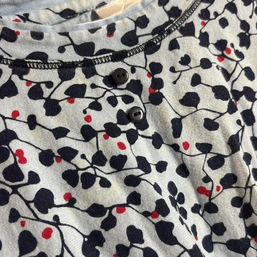 CALIDA blue berry long sleeve night shirt size Small